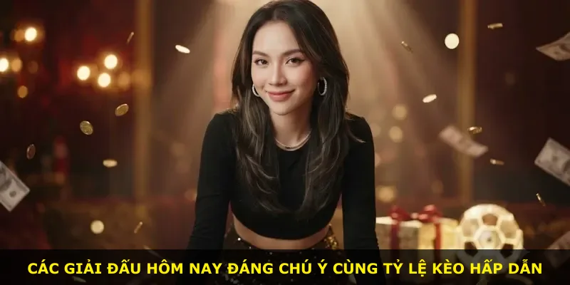 Các giải đấu hôm nay đáng chú ý cùng tỷ lệ kèo hấp dẫn