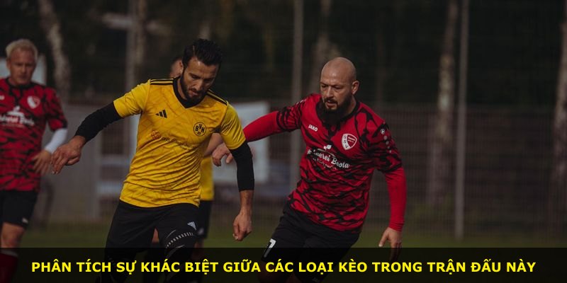 Phân tích sự khác biệt giữa các loại kèo trong trận đấu này