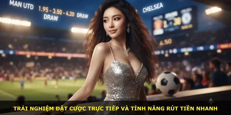 Trải nghiệm đặt cược trực tiếp và tính năng rút tiền nhanh